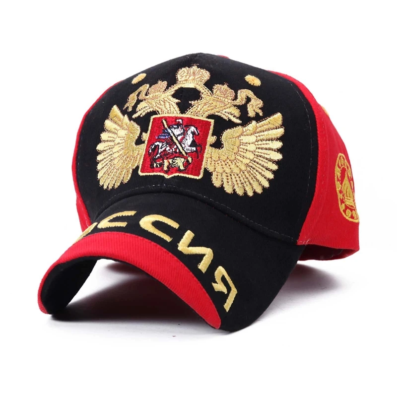 Baseball Cap Men and Women Gold Double Headed Eagle Cap Spring Summer Autumn and Winter Outdoor Sports Leisure Cap