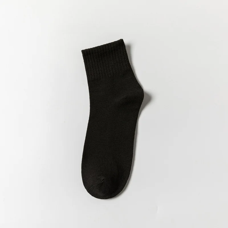 In stock good cheap soild color men and women customized long crew socks