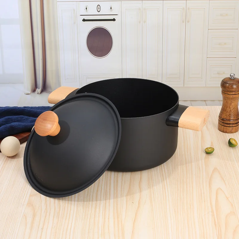 5pcs Cast Iron Pots And Pans Set Dutch Oven Cast Iron Skillets and Square Grill Pan Frying Pan Non-Stick Cookware Set