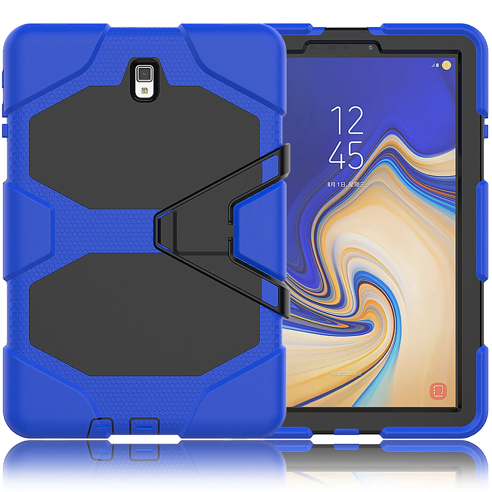 For Samsung Galaxy Tab S4 T835 T830 New Arrival Kids Silicone Soft Fold Stand Shockproof Hybrid 10.5 inch Screen Protector Case