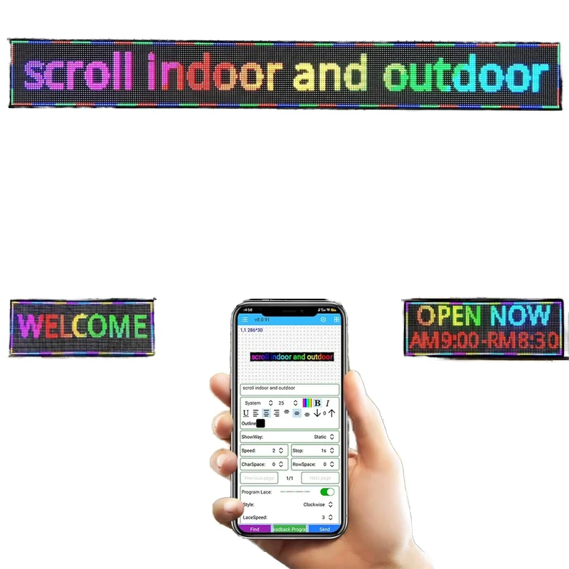 P10 HD LED Digital Signage Indoor/Outdoor Waterproof Video Wall for Shopping Mall Advertising 6mm Pixel Pitch Floor Installation