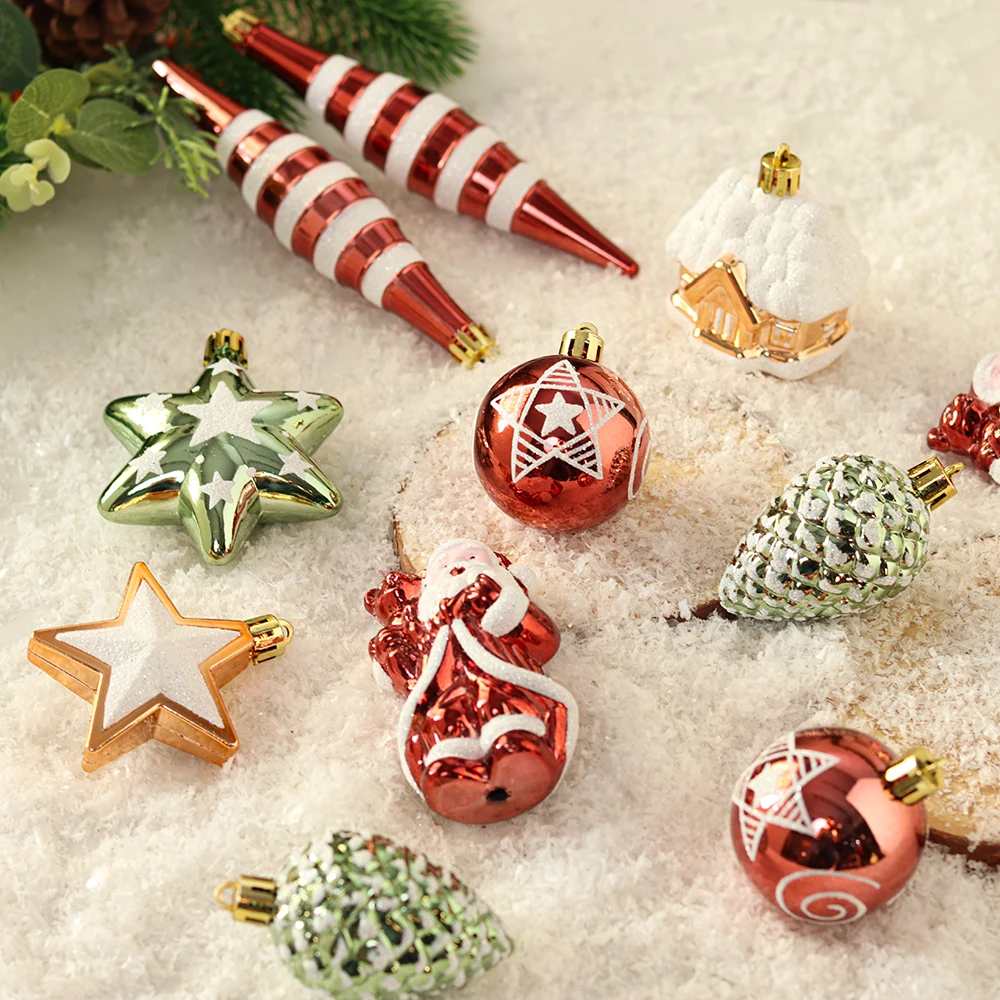 12pcs plastic Christmas ball sets hanging tree Christmas ornament holiday decorations Christmas items