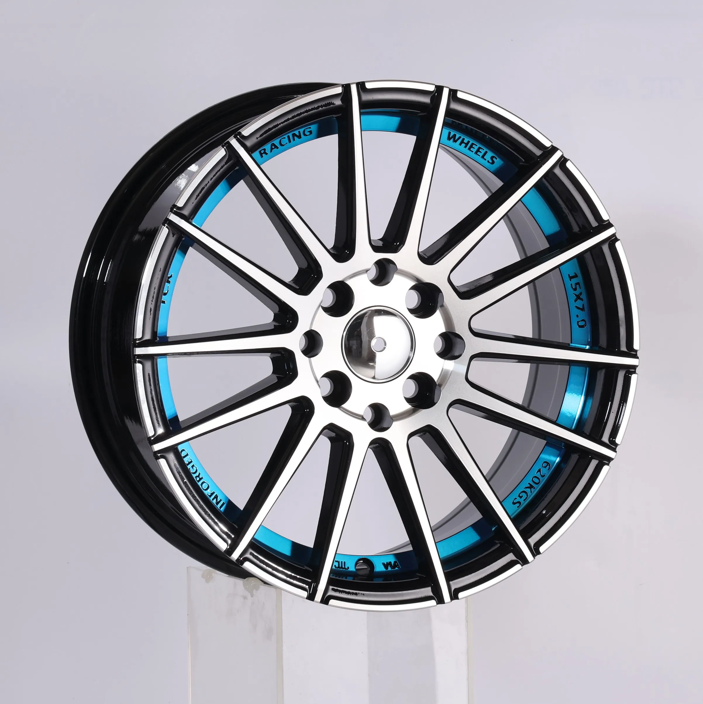 8804 red blue 5 lug jante 5x100 4x100 4x114.3 17x7 cerchi in lega car alloy rims 13 14 15 16 17 18 inch 4 holes