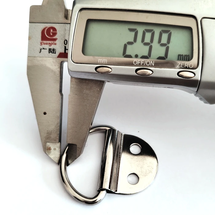 2 Hole D-Ring Stainless Steel D-Ring Truck Fixed Pull Ring