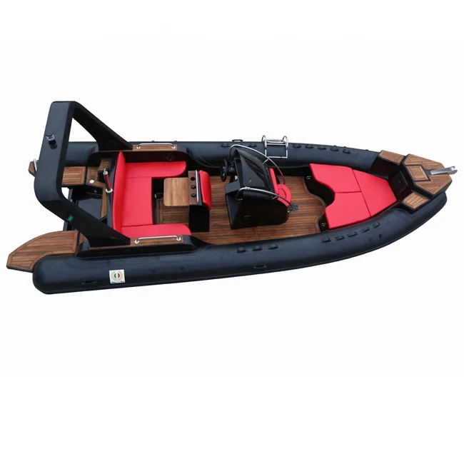 CE 23ft yachat RIB 700 Стекловолоконная гипалоновая надувная лодка для рыбалки с двигателем