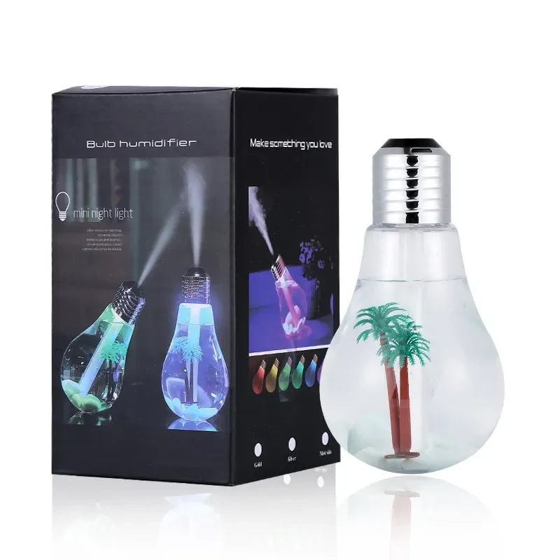 Creative 400ml Colorful Essential Oil Aromatherapy Diffuser Bulb Air Humidifier Night Light Home Mute Mini Usb Air Purifier