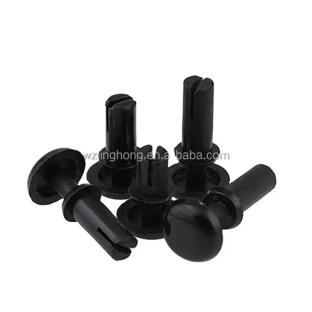Black And White Nylon Rivets Press Plastic Rivets R Type PC Board Plastic Buckle Plastic Rivets