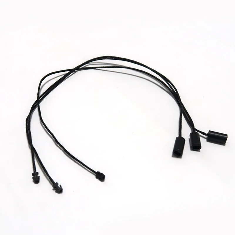 Cotton Clothes Garment Hang Tag String Wax Rope Snap Lock Pin Loop Fastener Ties For Tags