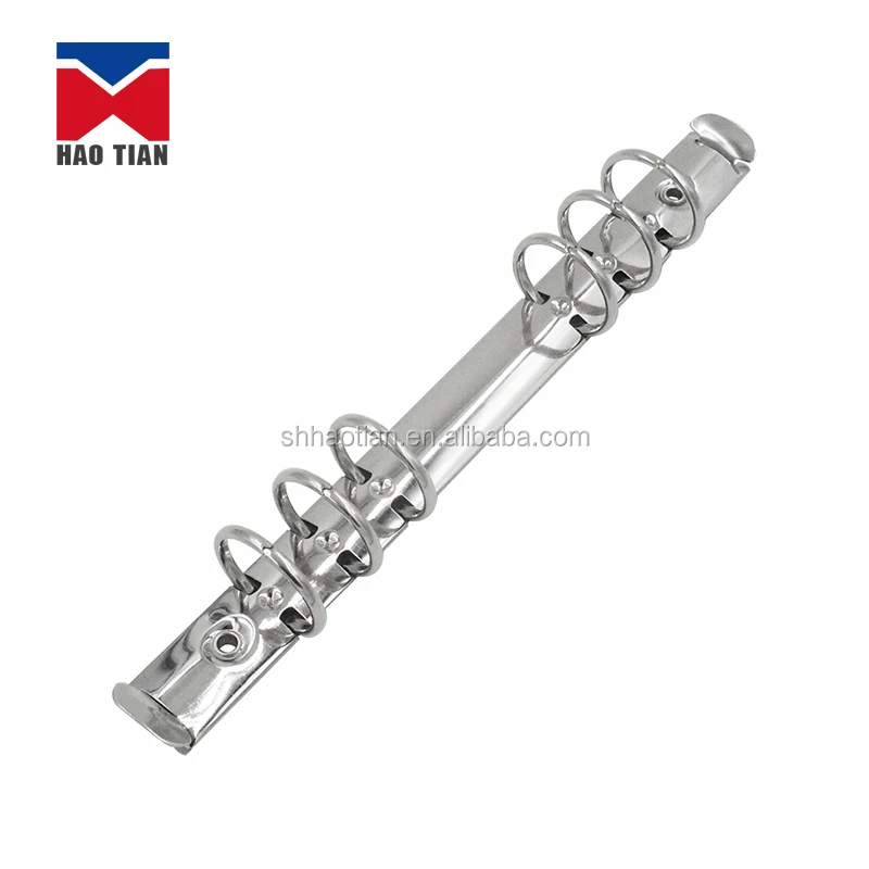 school office supplier Sliver metal 6 ring binder clip/ binder 6 ring / binder file clip