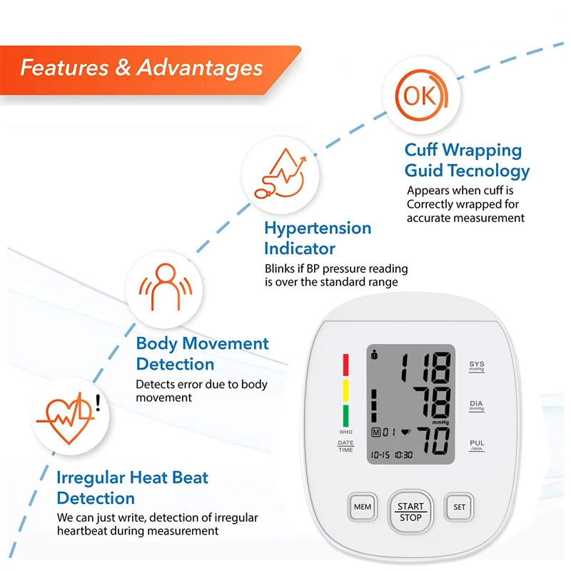 AXD Care AXD-809 Factory CE Hot Selling Cheap Price Electronic Blood Pressure Monitor Arm