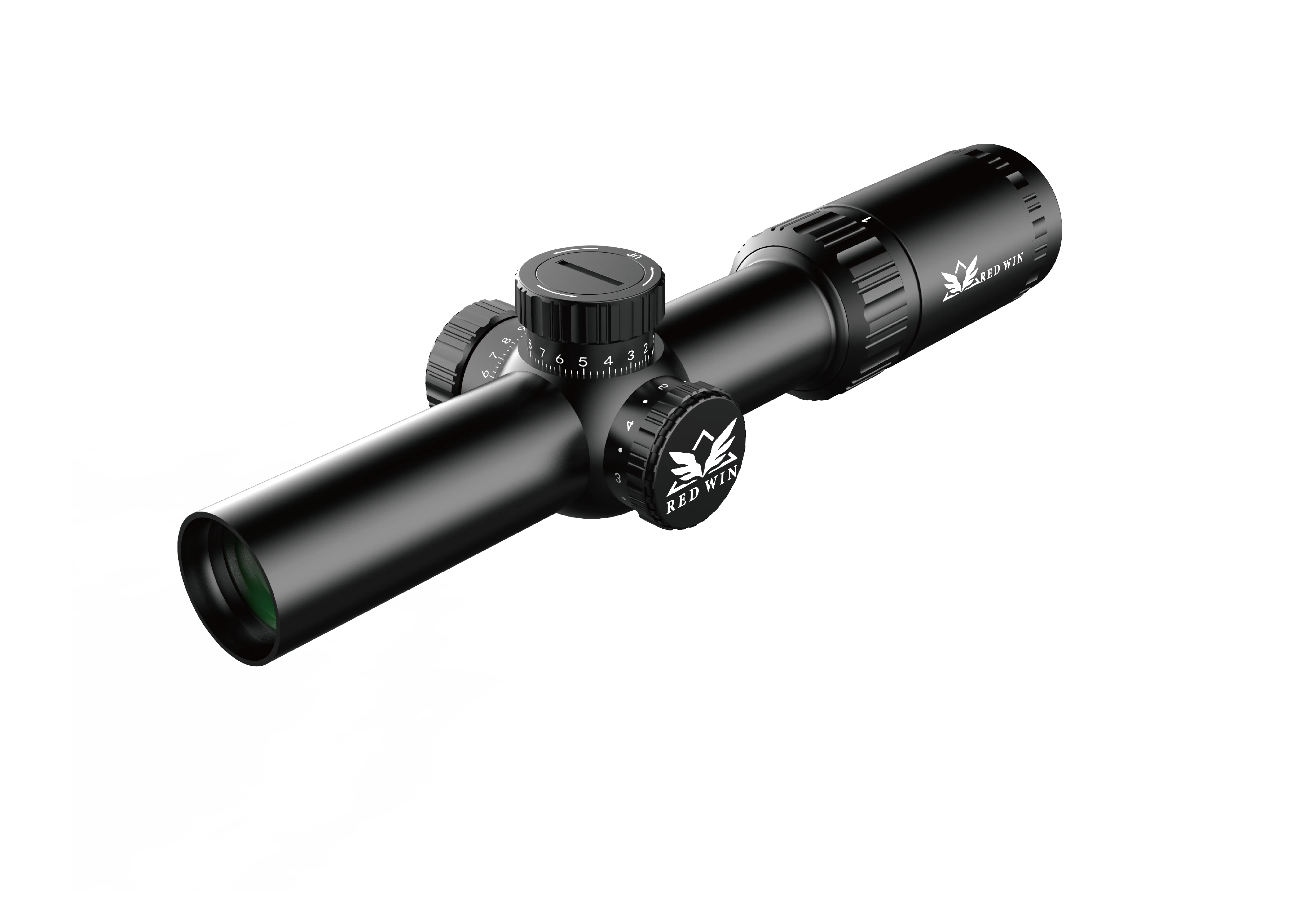 Red Win 30mm Monotube 1/5 Adjust Zero Lock Turret Etched Glass Reticle 6 Level Bright Torero 1-6x24IR HD Scope