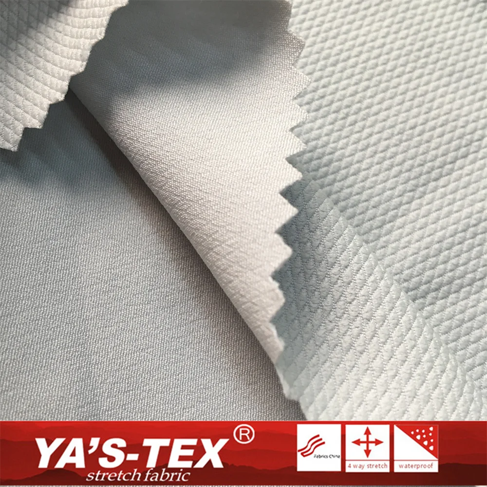 4 way stretch Polyester Spandex Cleancool Jacquard Silver ion antibacterial fiber deodorant functional fabrics for clothing