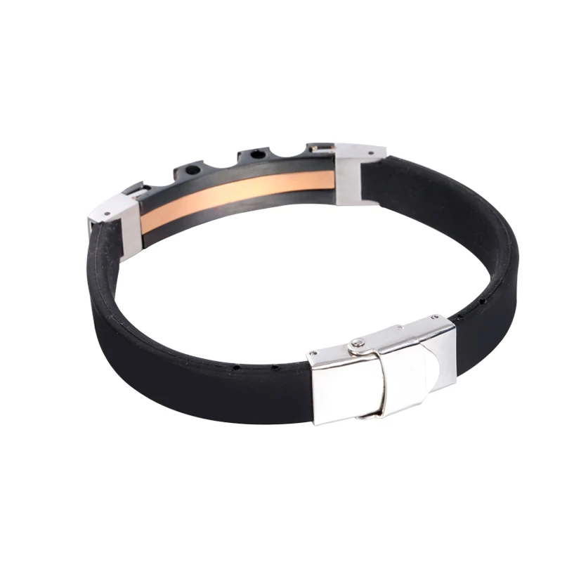 Wholesale Men Leather Rope Embed Fashion Charm Genuine Bar Bracelet Wrist Leather Bracelet