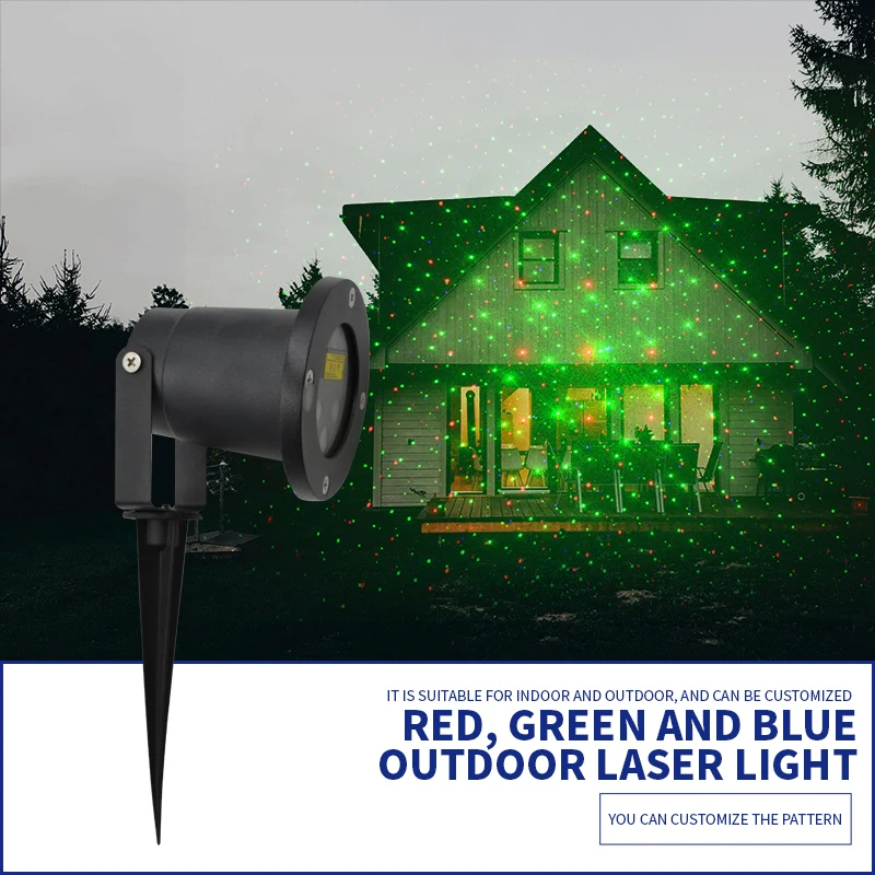 Christmas Projector Lights Outdoor, Waterproof Christmas Laser Lights Landscape Spotlight Decorative Stage Lights