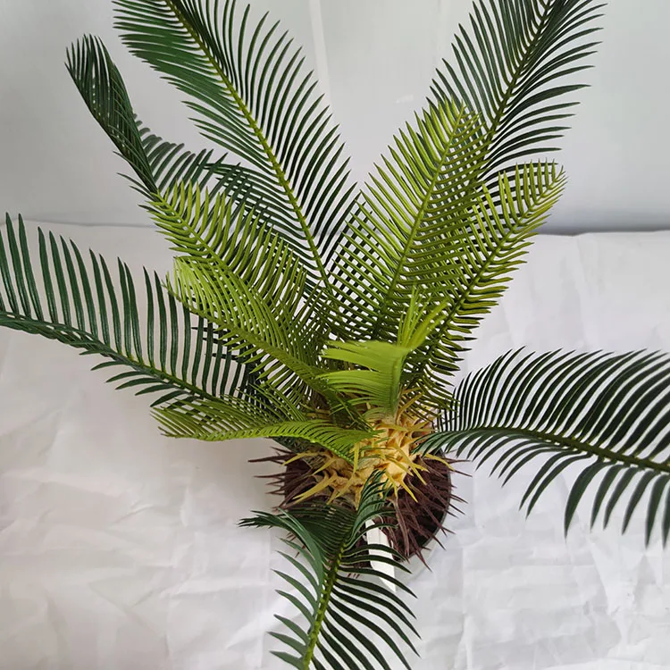 Hot Sale Factory Price High Quality Environmental Plastic Palm Leaf Decorative Artificial Fan Tree Leaves