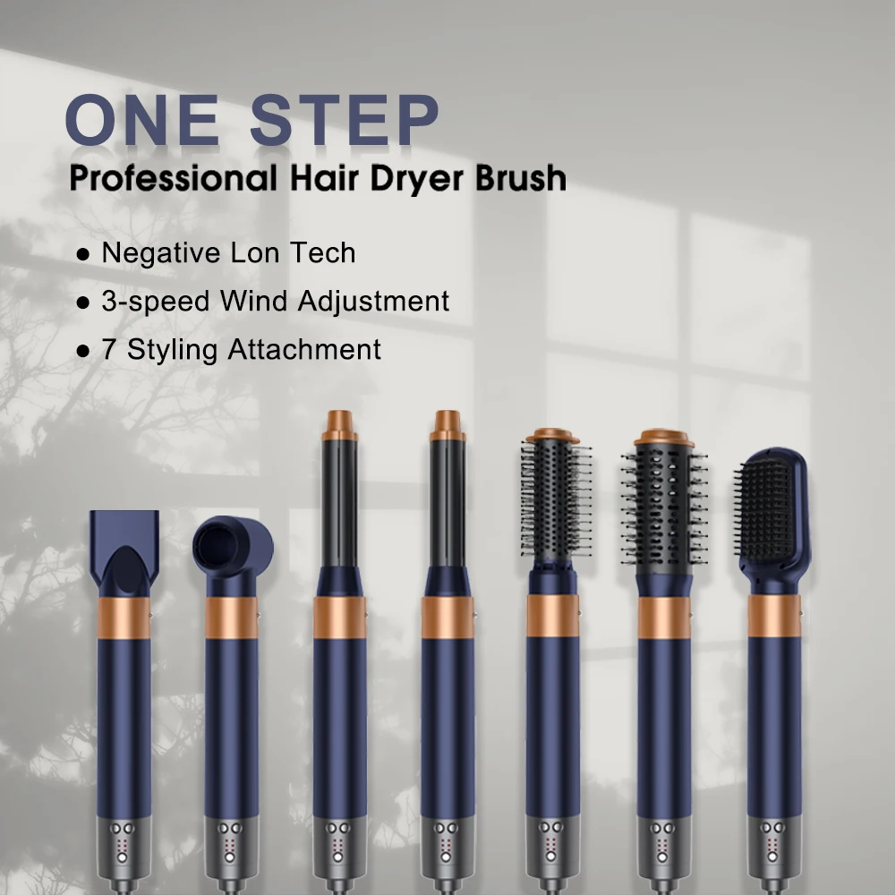 Hot selling wholesale Professional  hair dryer one step high speed hot brush hair straightener for fashion hairstyles