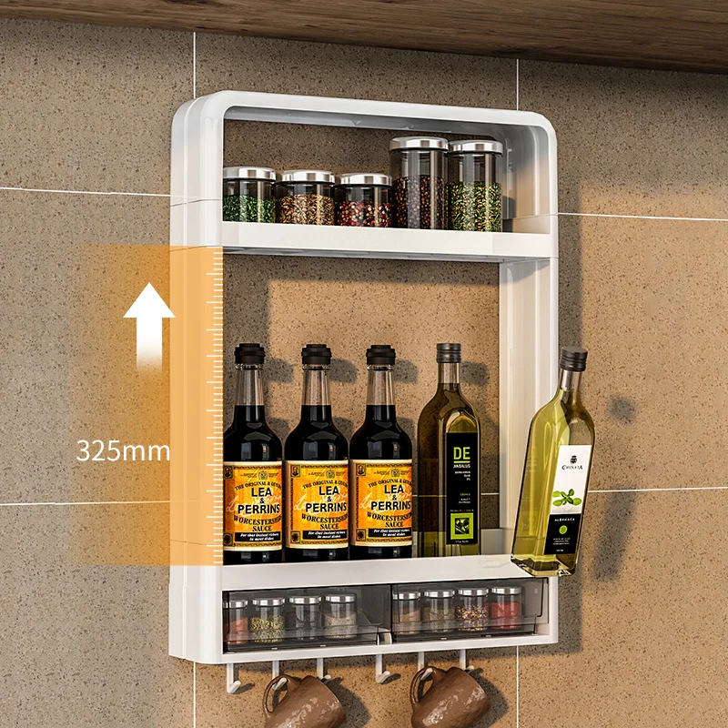 Wholesales Wall Hanging Shelves Spice Organizers For Kitchen Accessories Srorage Rack Shelf Storage Holders Racks