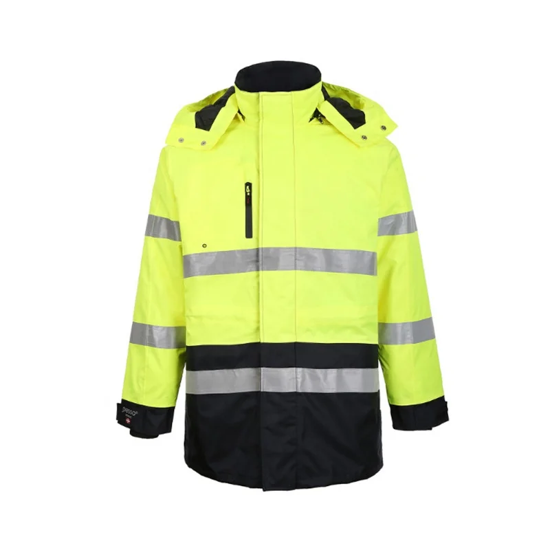 
Reflective safety outdoor fleece custom men winter coat jacket for men 