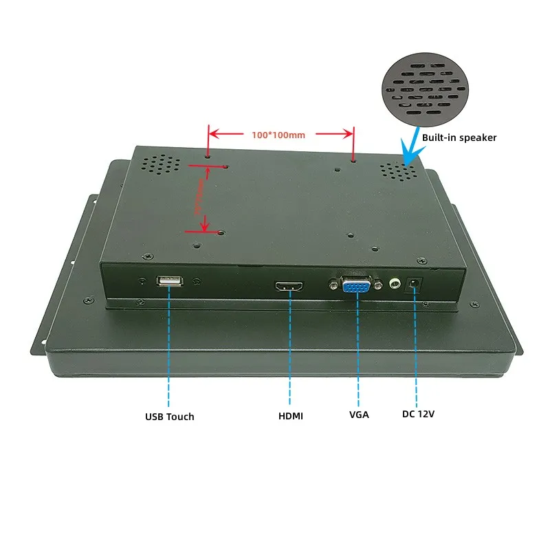 Промышленный сенсорный монитор 18 5 дюймов экран настенное крепление IP65 Железный корпус