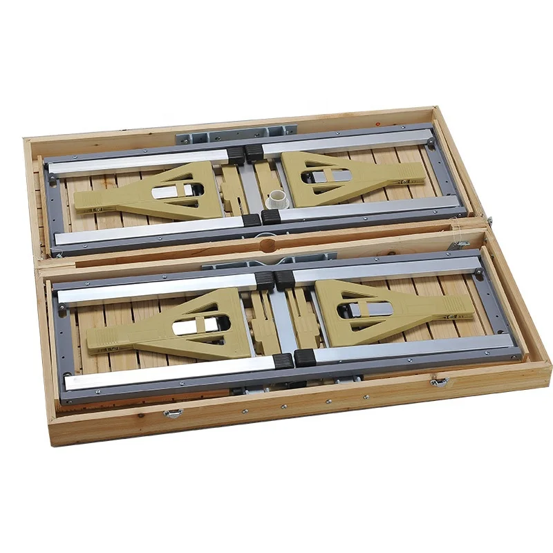 
High Quality Customized Garden Patio Table Set With 4 Bench Seats, Wooden Folded Table 