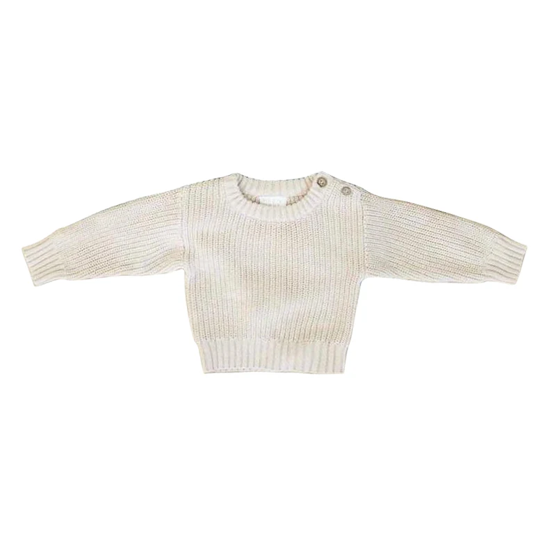 Готов к отправке, детская зимняя одежда, большие вязаные свитера для маленьких девочек