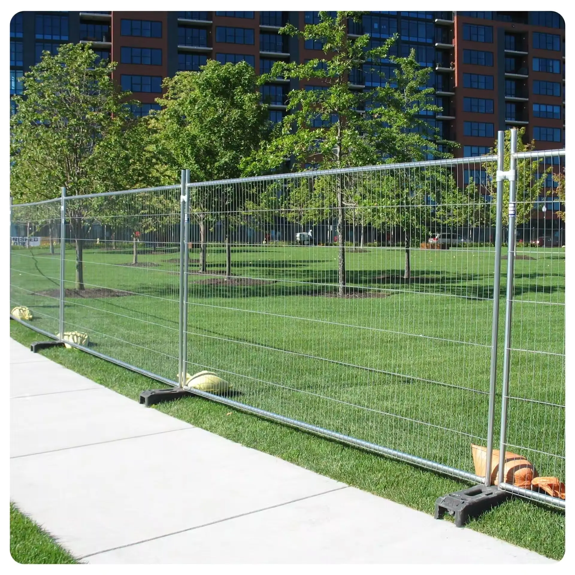 outdoor galvanized australia temporary fence panels construction site fence for sale