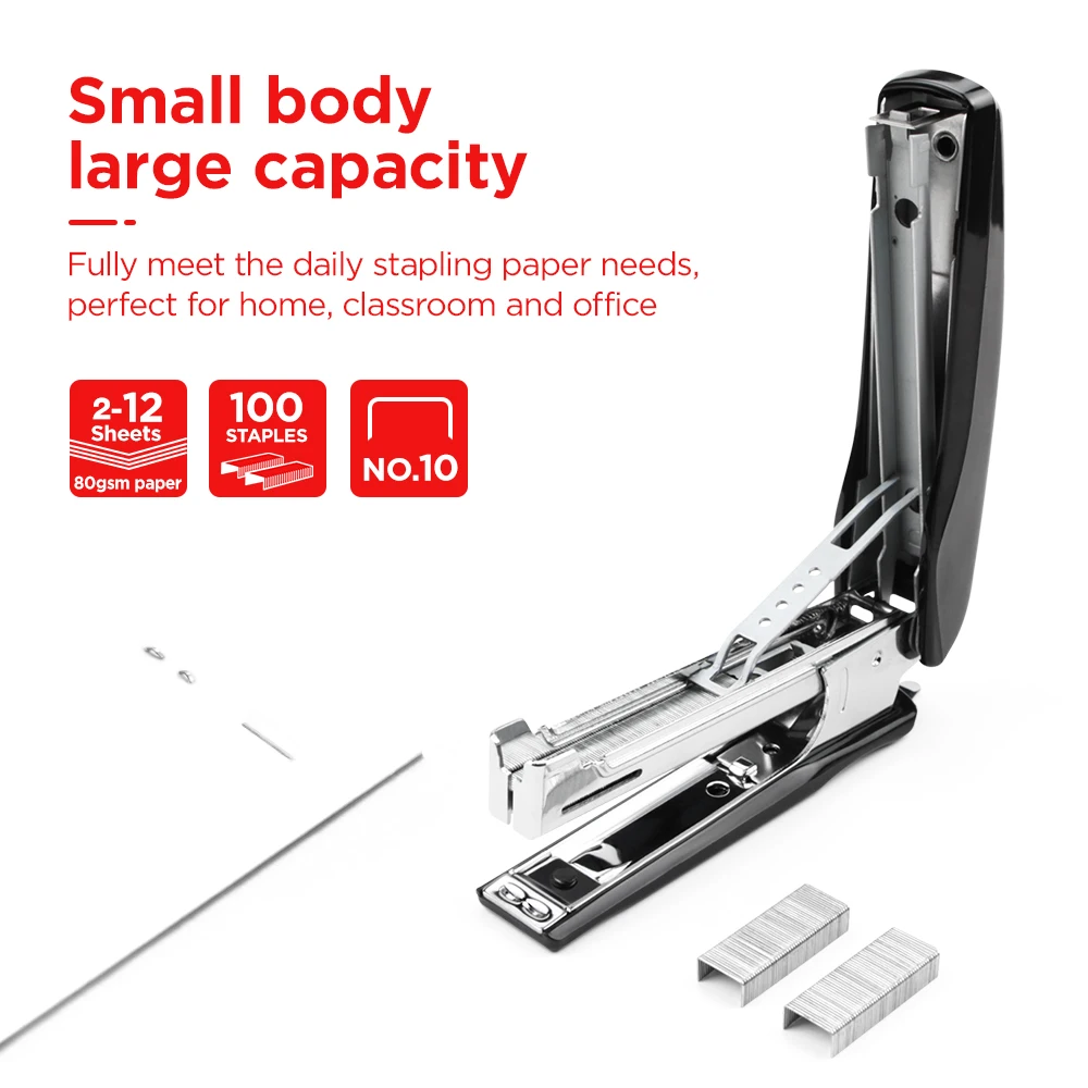 Hot custom No.10 industrial office stapler 2-16 sheets effortless personalized colorful stapler