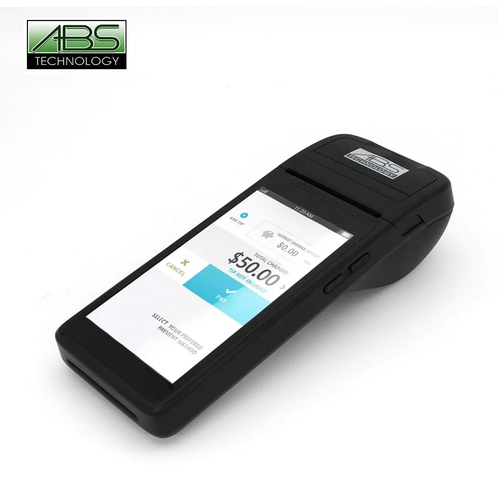Портативный мобильный Android Rfid POS-терминал для чеков с 58 мм беспроводного Pos-терминала