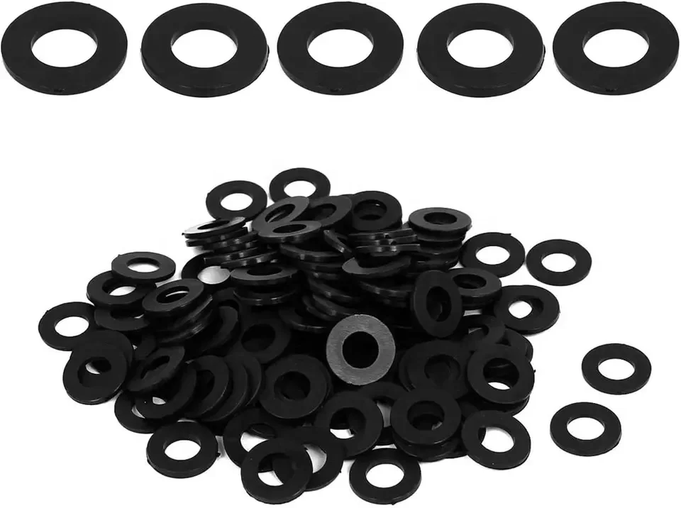 OEM Factory Supply White Black Nylon Plastic Gasket Plastic Washer Flat Washers Plastic Nylon Flat Washer