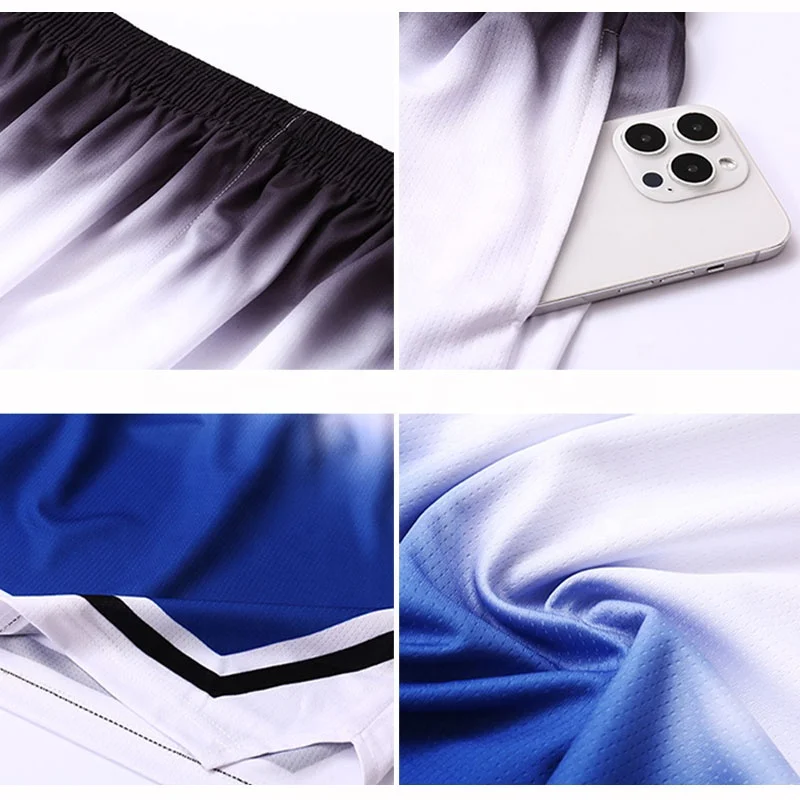 Wholesale Basketball Wear Shorts For Men Customized Design Vintage Streetwear Shorts Plain Casual Sports Mesh Shorts