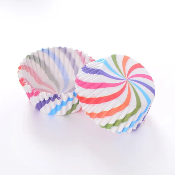 Manufacturer 100PCS/Set Muffin Cupcake Paper Cups Cake Forms Cupcake Liner Baking Muffin Box Cup Case Party Tray Cake Mold