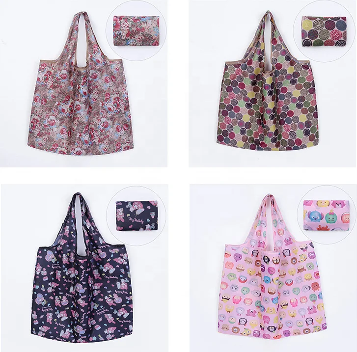 
Cheap heavy duty shopping bag waterproof grocery bag nylon vest bag 