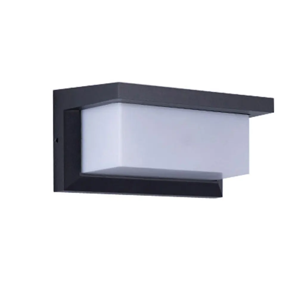 Modern Courtyard Outdoor LED Power Lighting Wall Mounted Square Lamp Bright Custom Corner Design 220V PC Garden House Indoor Use