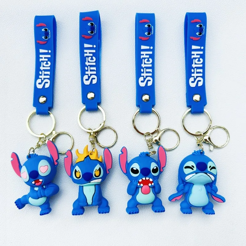 Xinxing Wholesale Cartoon Anime Keychain Cute Blue Doll Keyring Car Pendant  Accessory pendant The Best Gift Kids Toys Gifts