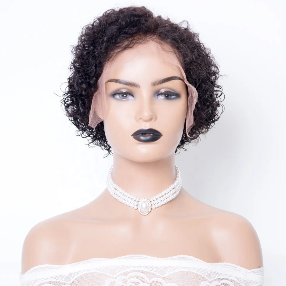 SW-1 Pixi cut lace front wig short wig cheap human hair wigs