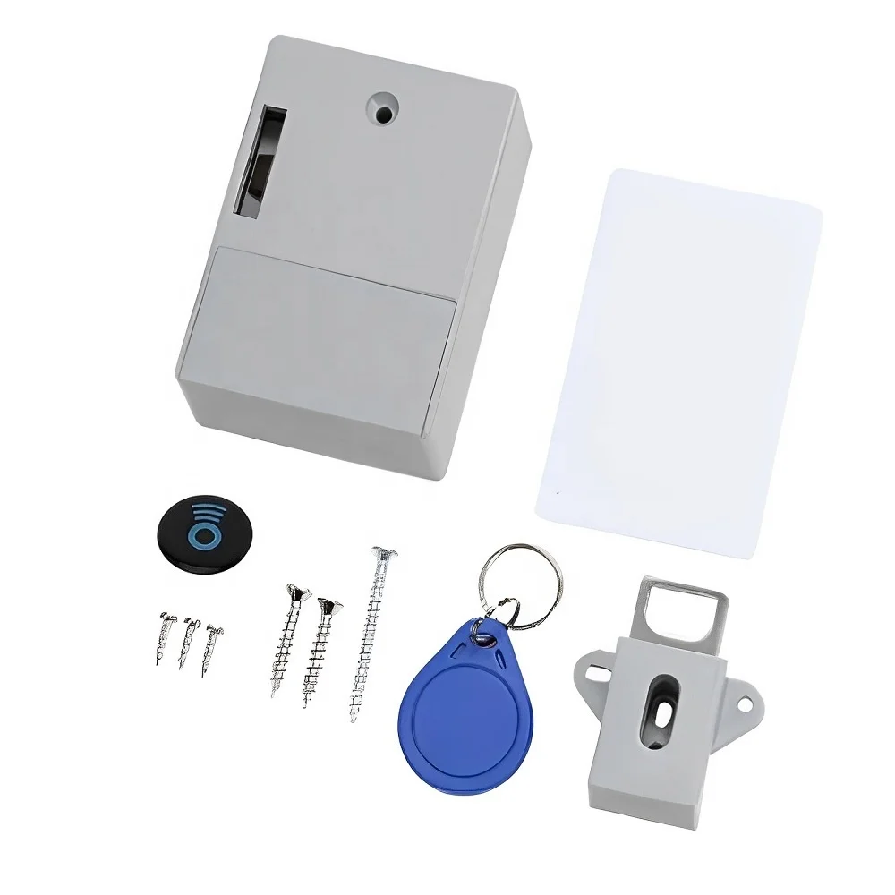 Electronic Cabinet Lock Drawer Locker Smart Hidden Rfid Drawer Lock for Gym Spa Sauna Wood Factory Price Invisible Rfid 13.56mhz