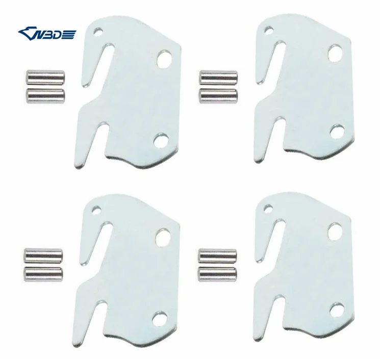 Universal Wood Bed Rail Hook Plates for Beds Frame Bracket