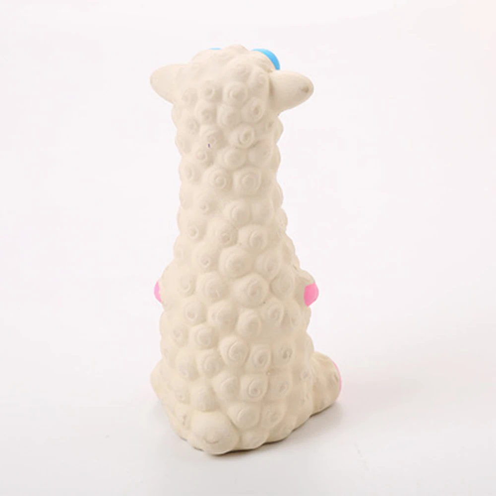 Natural Sheep Shape Latex Toy Dog Supplies Training Bite Molar