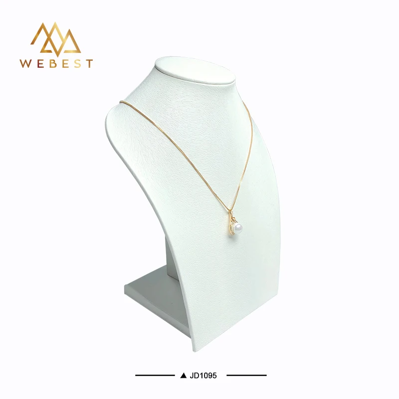 Webest  High Quality Three Colors Mannequin Necklace Jewelry Pendant Display Stand Holder Show Decorate Jewelry Display Shelf