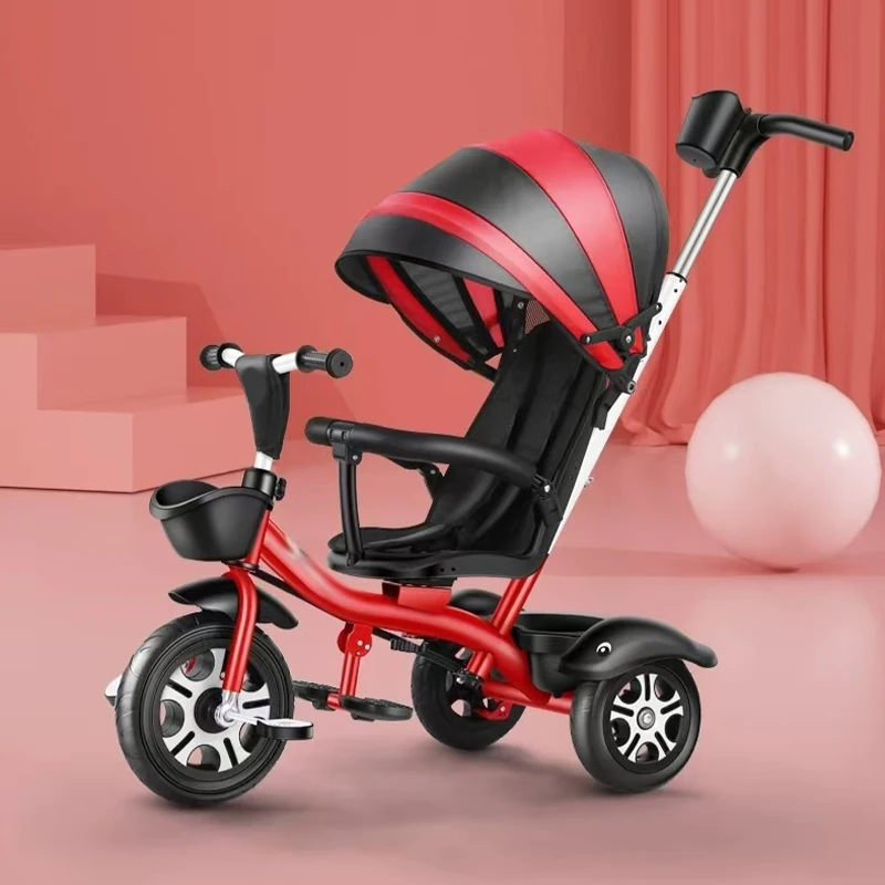 Tricycle Kids Baby Tricycle Multifunctional And Lightweight With Pedals Widen Wheelbase