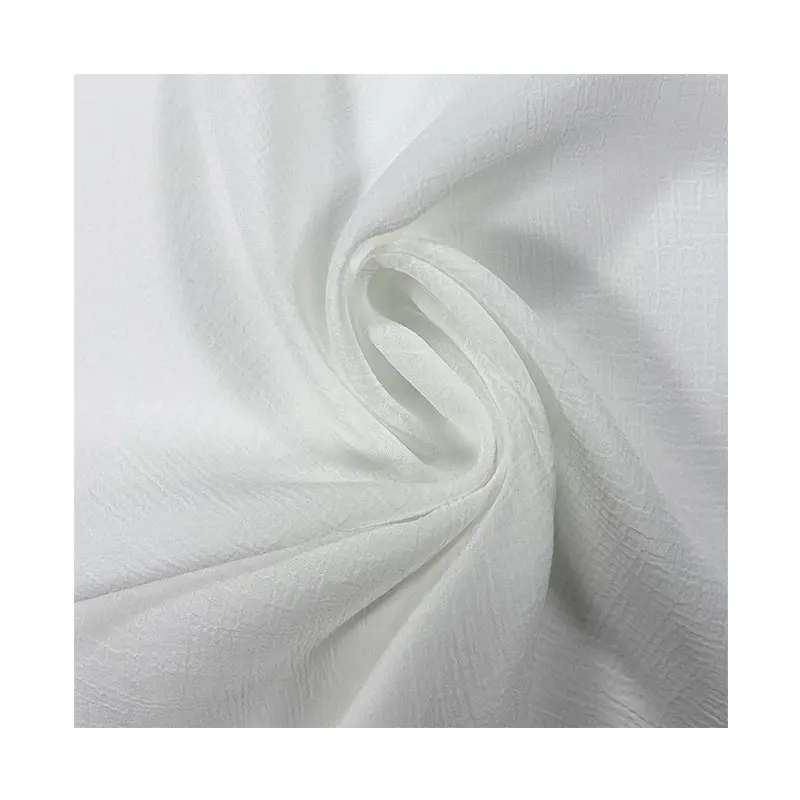 Высококачественная нано-морщинистая полиэфирная шифоновая ткань в стиле рок