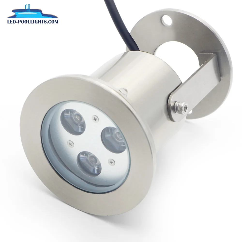 Huaxia CE Rohs IP68 waterproof 304SS Underwater LED Light 24V warm white Underwater Fountain Lamp IP68 Water Fountain Light