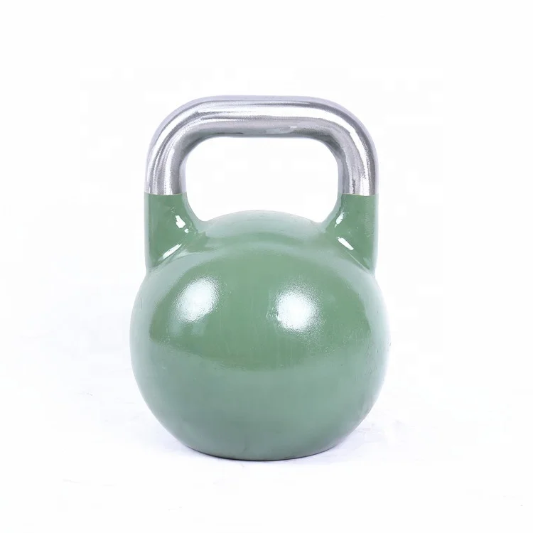 china Rizhao factory colorful steel competition kettlebell