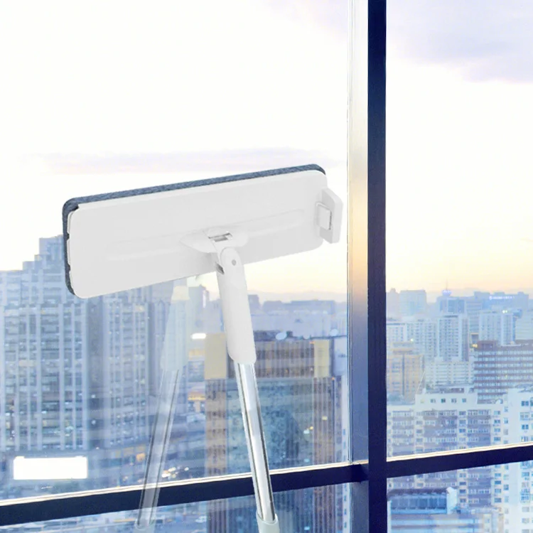 Microfiber Home Floor Cleaning System Wet and Dry with Longer Handle Flat Mop Open Type Bucket  Wringer Set