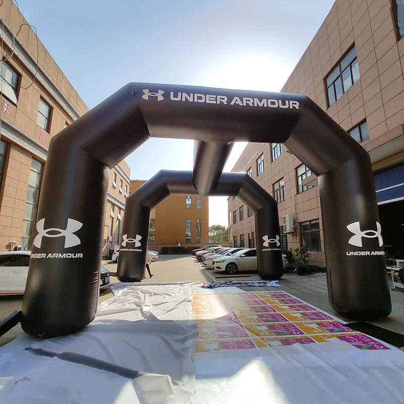 Outdoor inflatable entrance arch inflatable race start finish line arch for sports advertising event