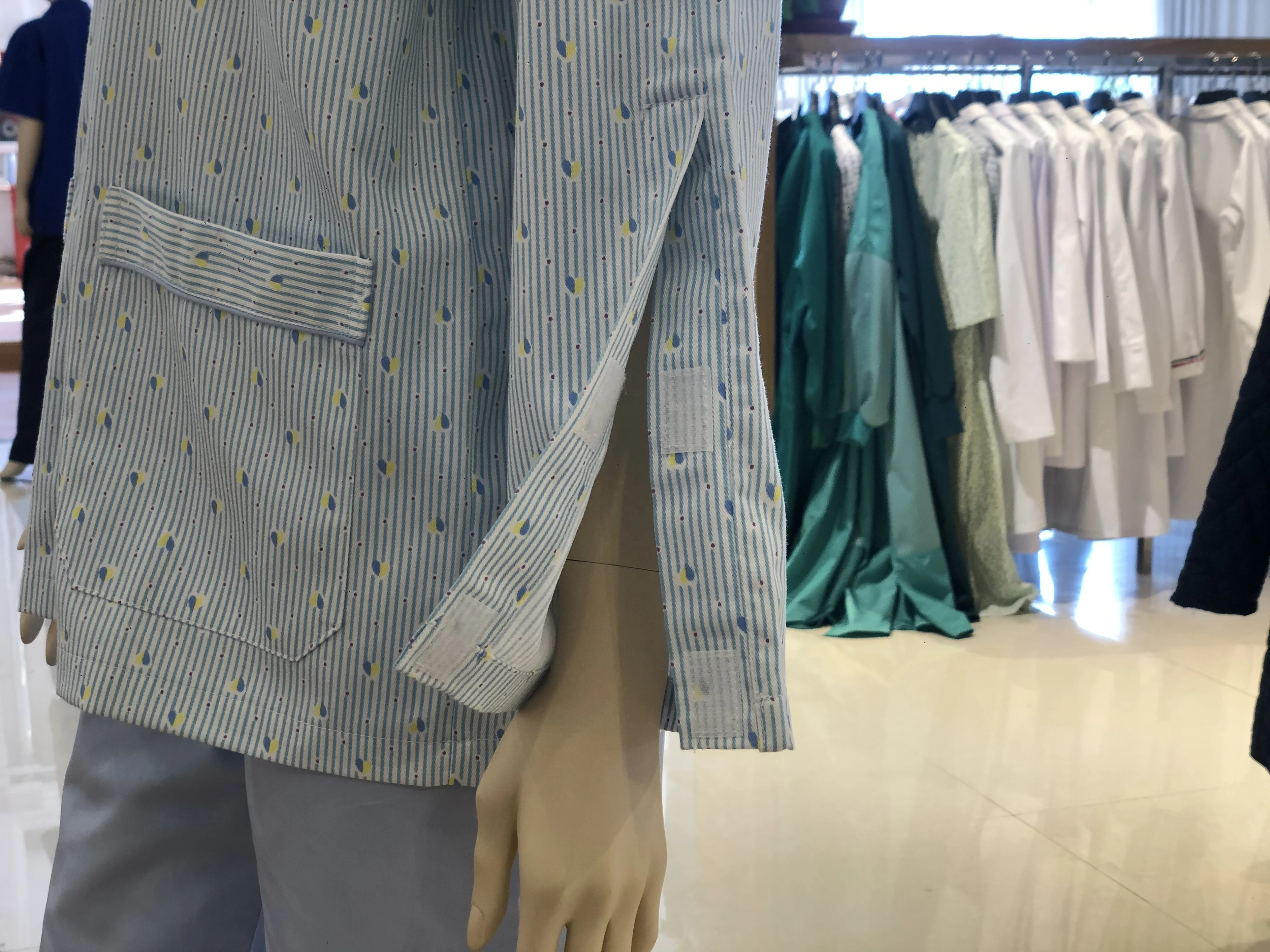 100%cotton printed fabric  patient gown medical use