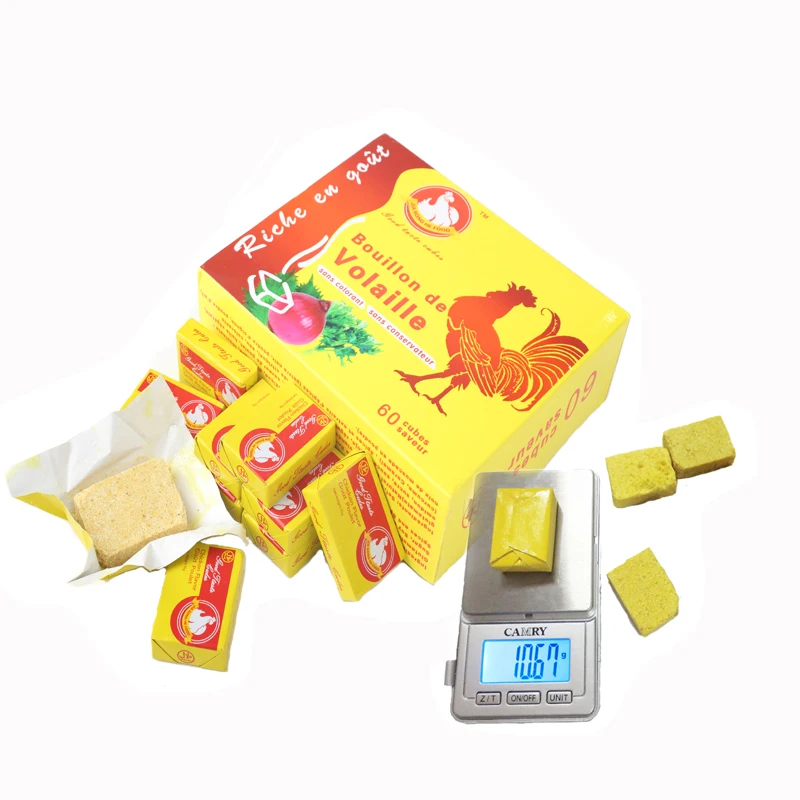 HALAL Nutritious / Natural OEM Private Label Chicken Stock Cube Bouillon For African Food