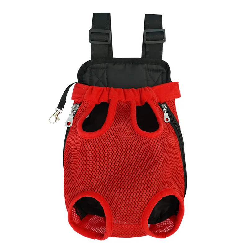 Joymay adjustable sling carrying bag small dog cat puppy dog rucksack double shouldered pet backpack carrier for hiking