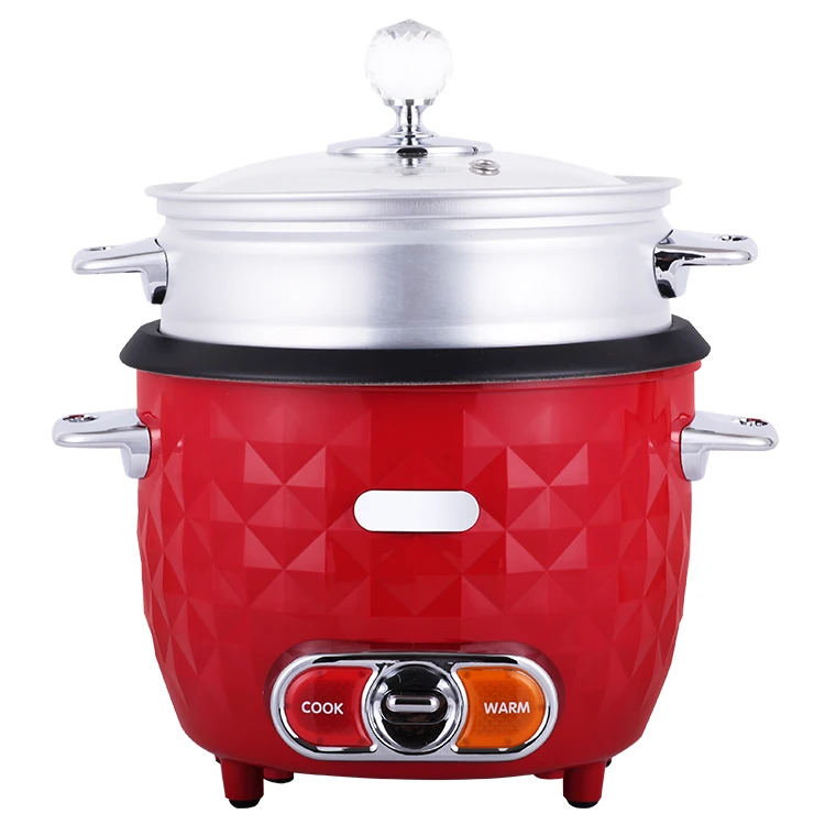 Superior Insert Automatic Aluminium Pot Plastic Electric  Small Rice Cooker with Steamer