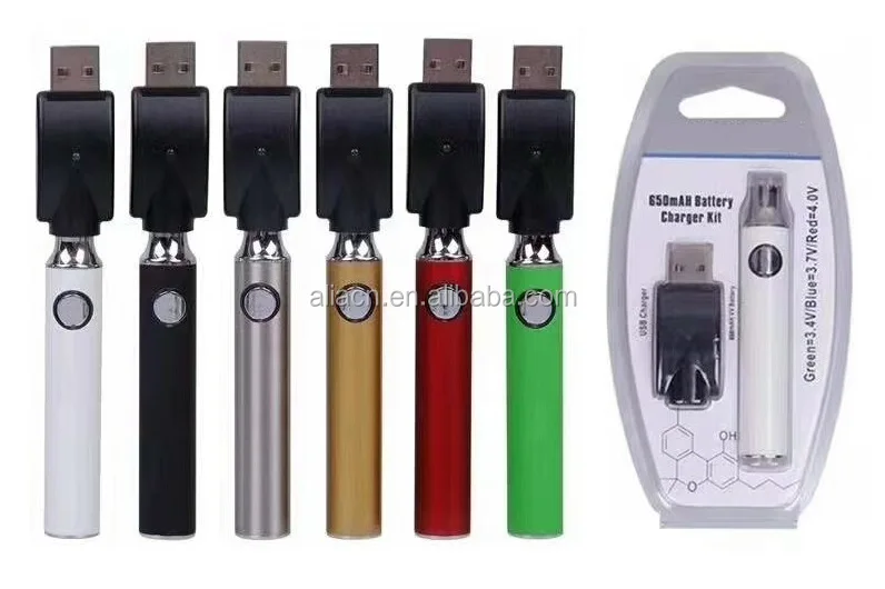 Подогрев батареи 350mah CBD масло 510 нить батарейный комплект испаритель картридж Vape